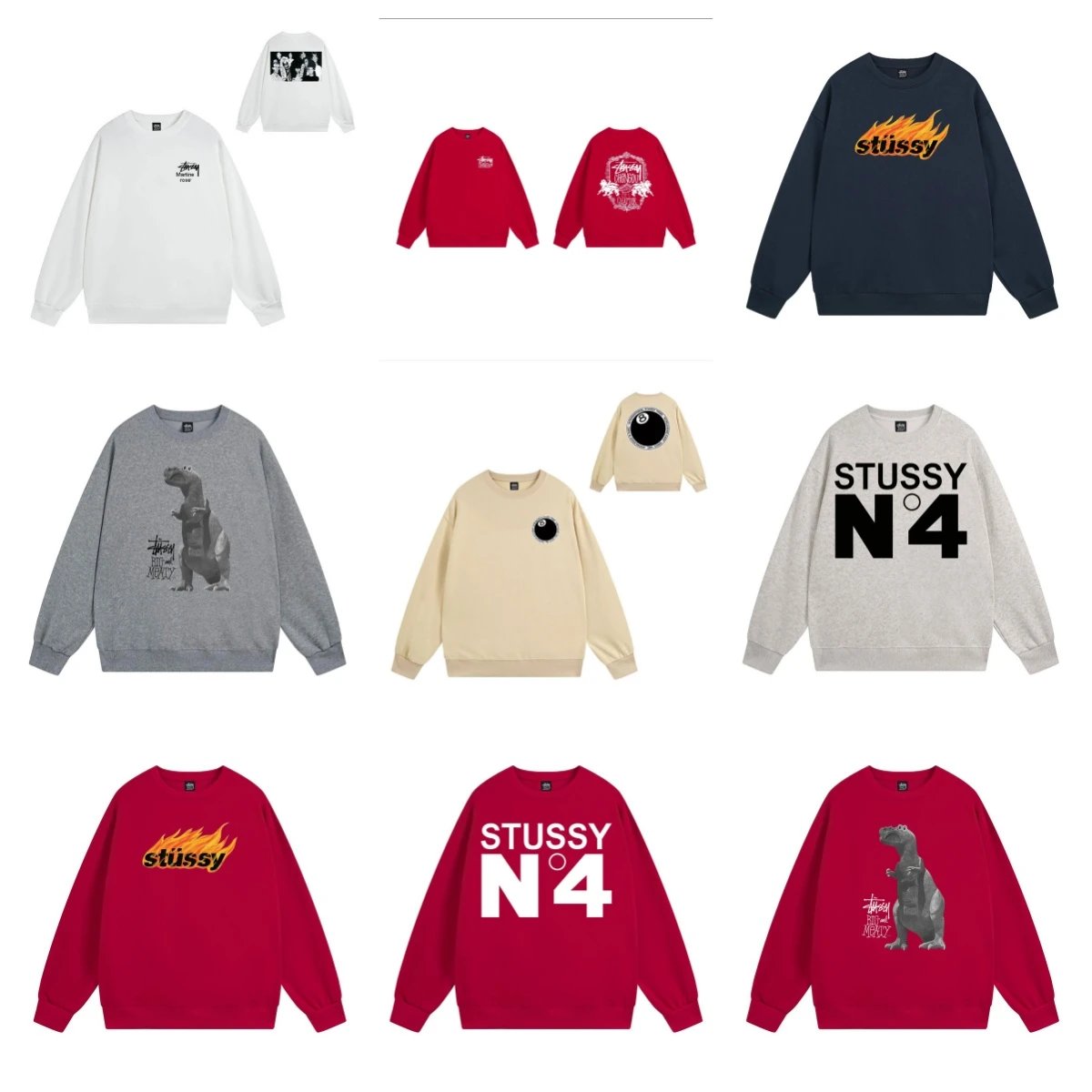 Stussy Red Long Slee