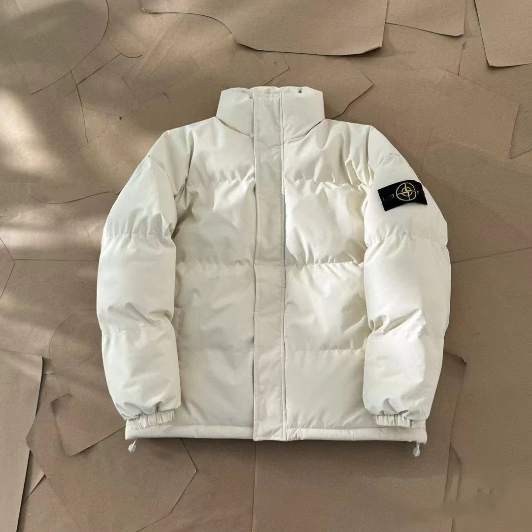 Stone Island White Puffer Jacket
