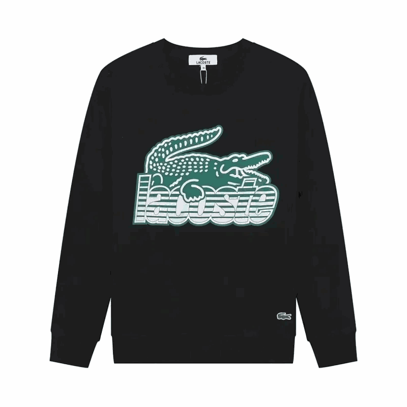 Lacoste Black Crocodile Logo Sweatshirt