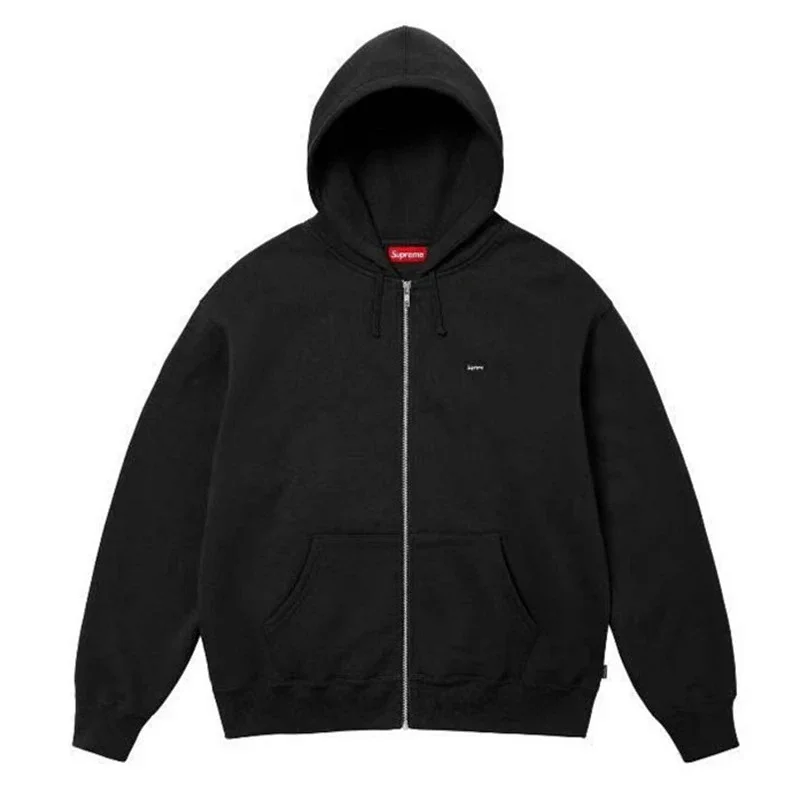 Supreme Black Zip-Up Hoodie
