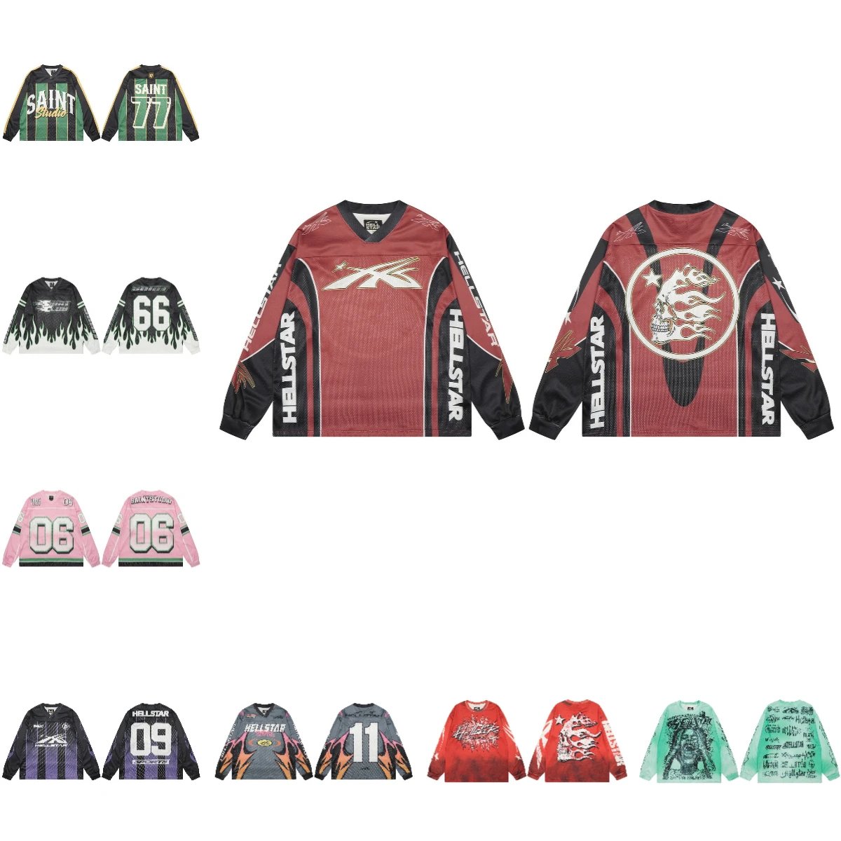 Hellstar Red Long Sleeve Jersey
