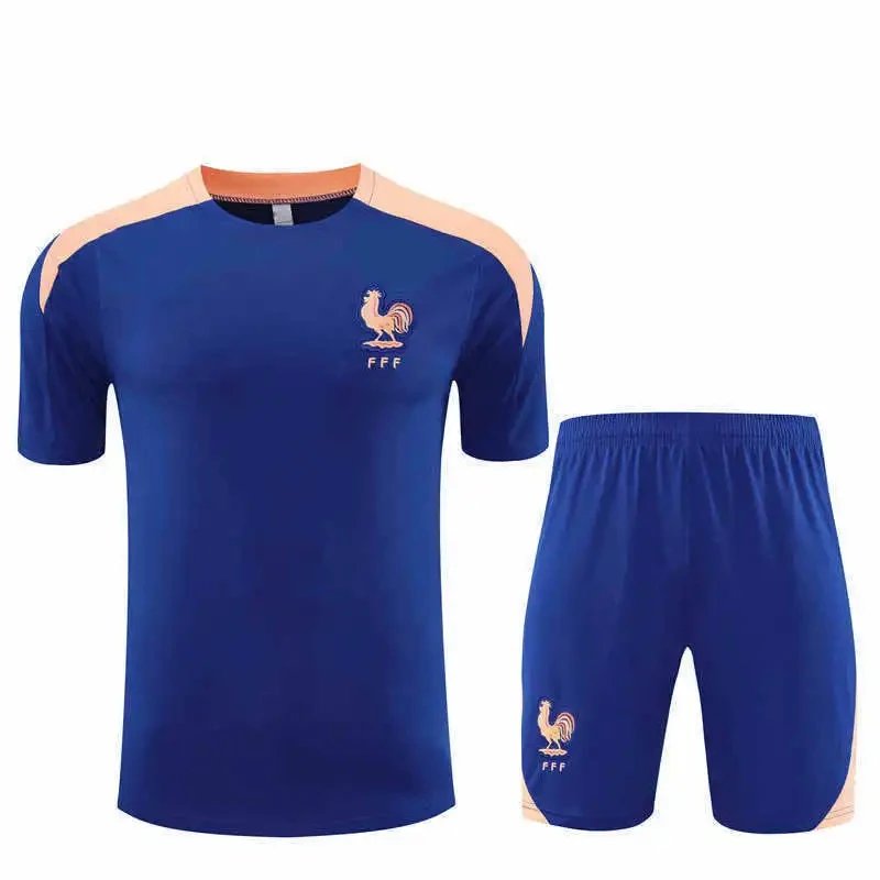 France Blue Soccer Jersey and Shorts Set