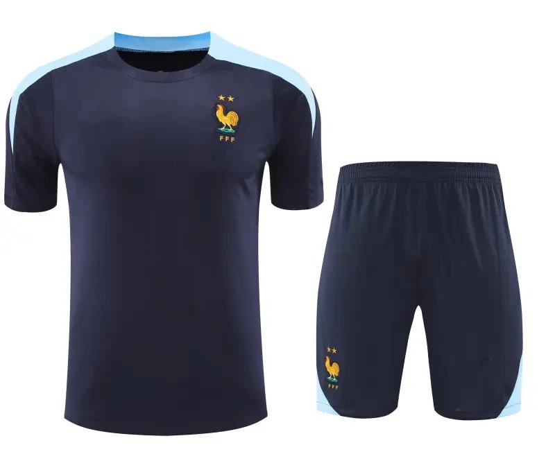 France Football Kit Navy Blue Shorts Set
