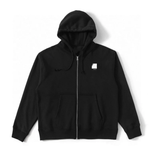 Black Zip-Up Hoodie 