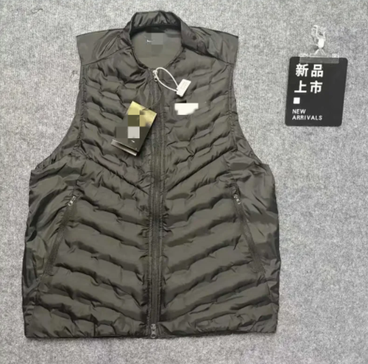 Black Puffer Vest wi