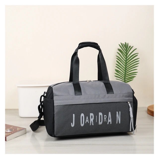 Jordan Black and Grey Duffle Bag