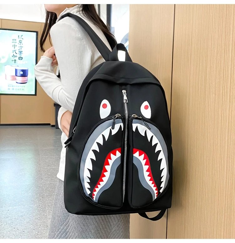 Black Shark Face Backpack