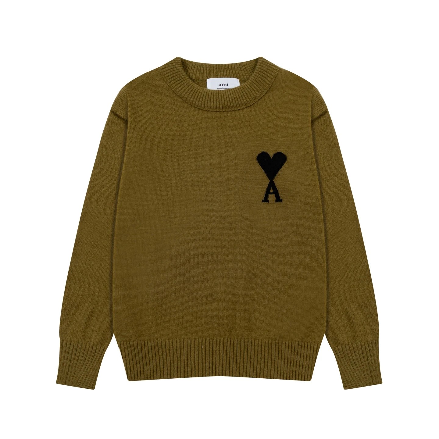 Ami Olive Round Neck