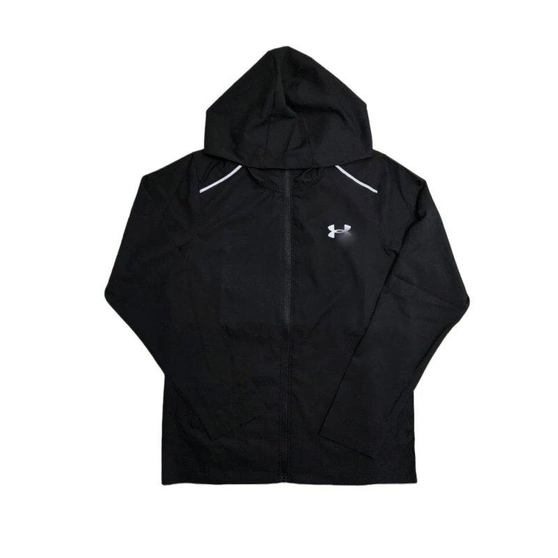 Under Armour Black Hooded Windbreaker