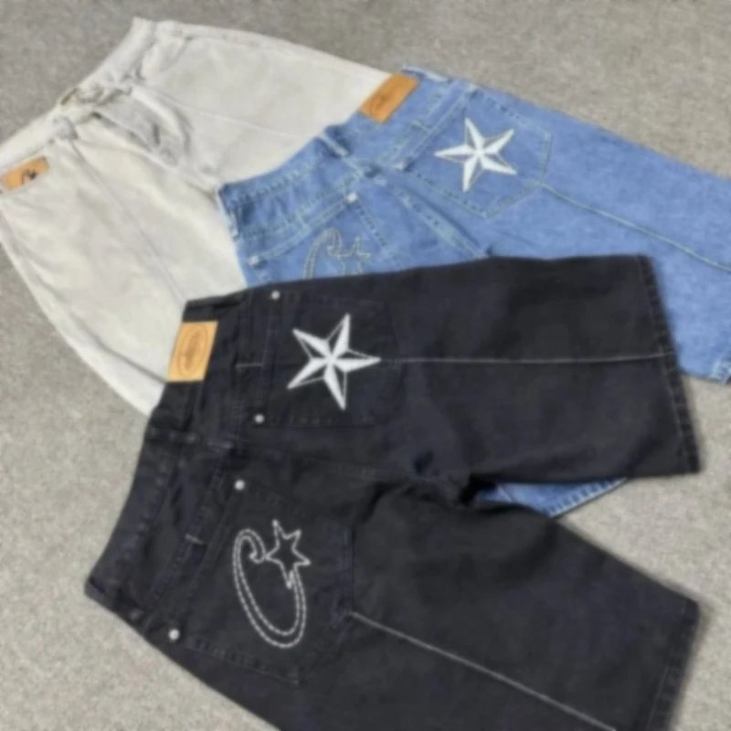 Denim Star Patch Shorts