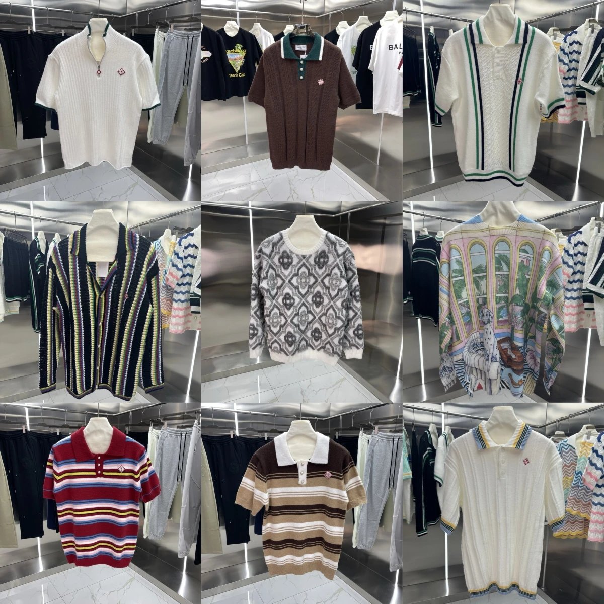 Dolce & Gabbana Colorful Striped Polo and Knitwear Collection