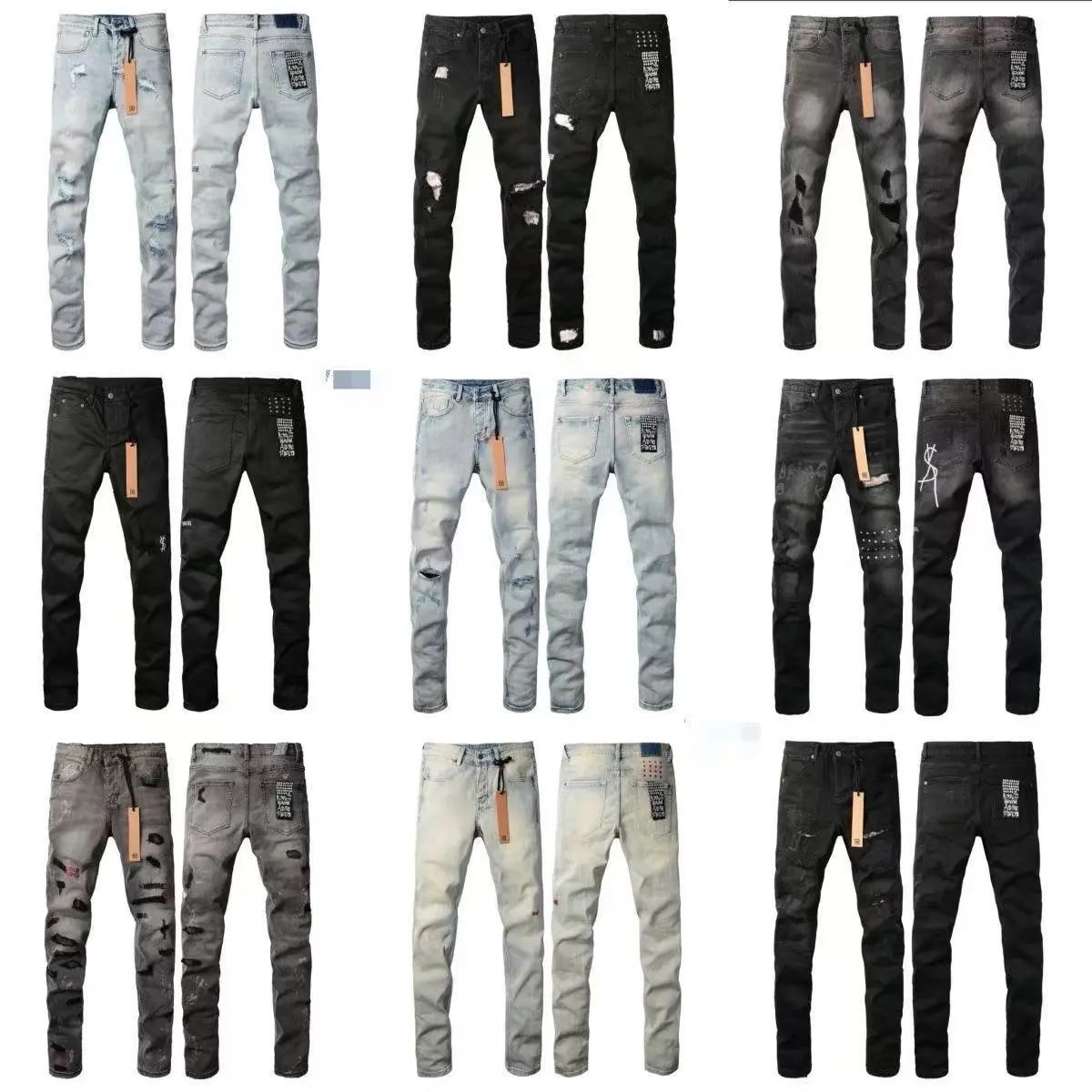 Distressed Slim Fit Jeans