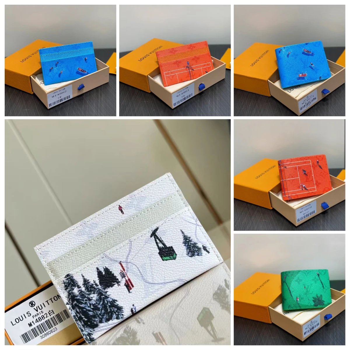 Louis Vuitton Multi-Color Card Holder Wallet