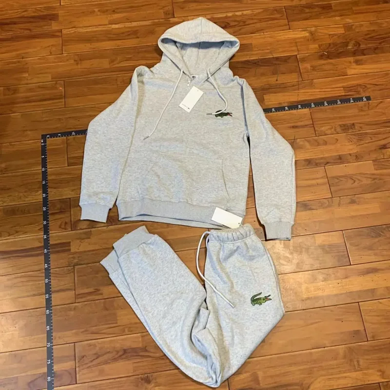 Lacoste Grey Hoodie and Jogger Set