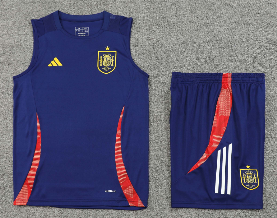 Adidas Blue Spain Sleeveless Training Set