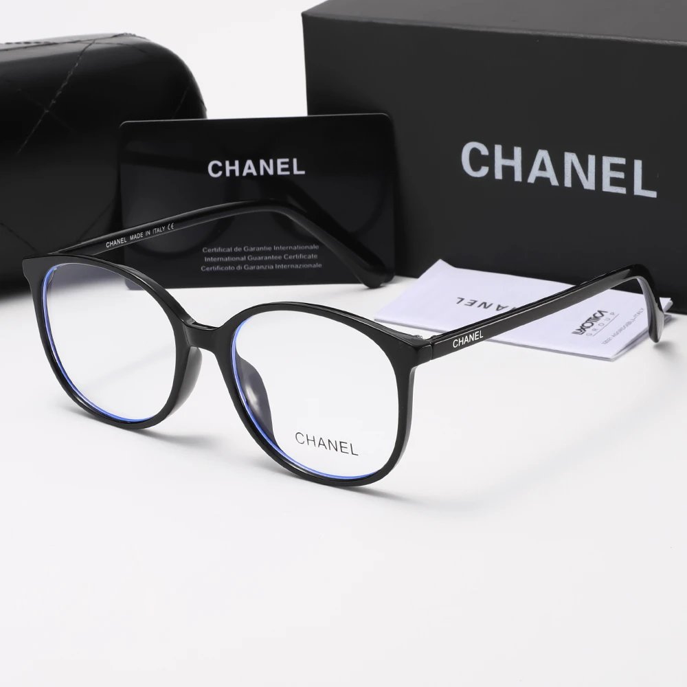 Chanel Black Round E