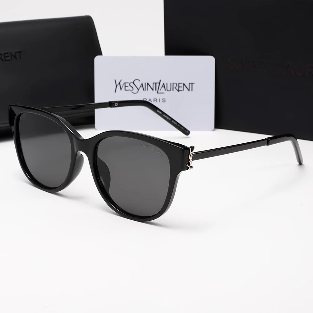 Saint Laurent Black Cat-Eye Sunglasses