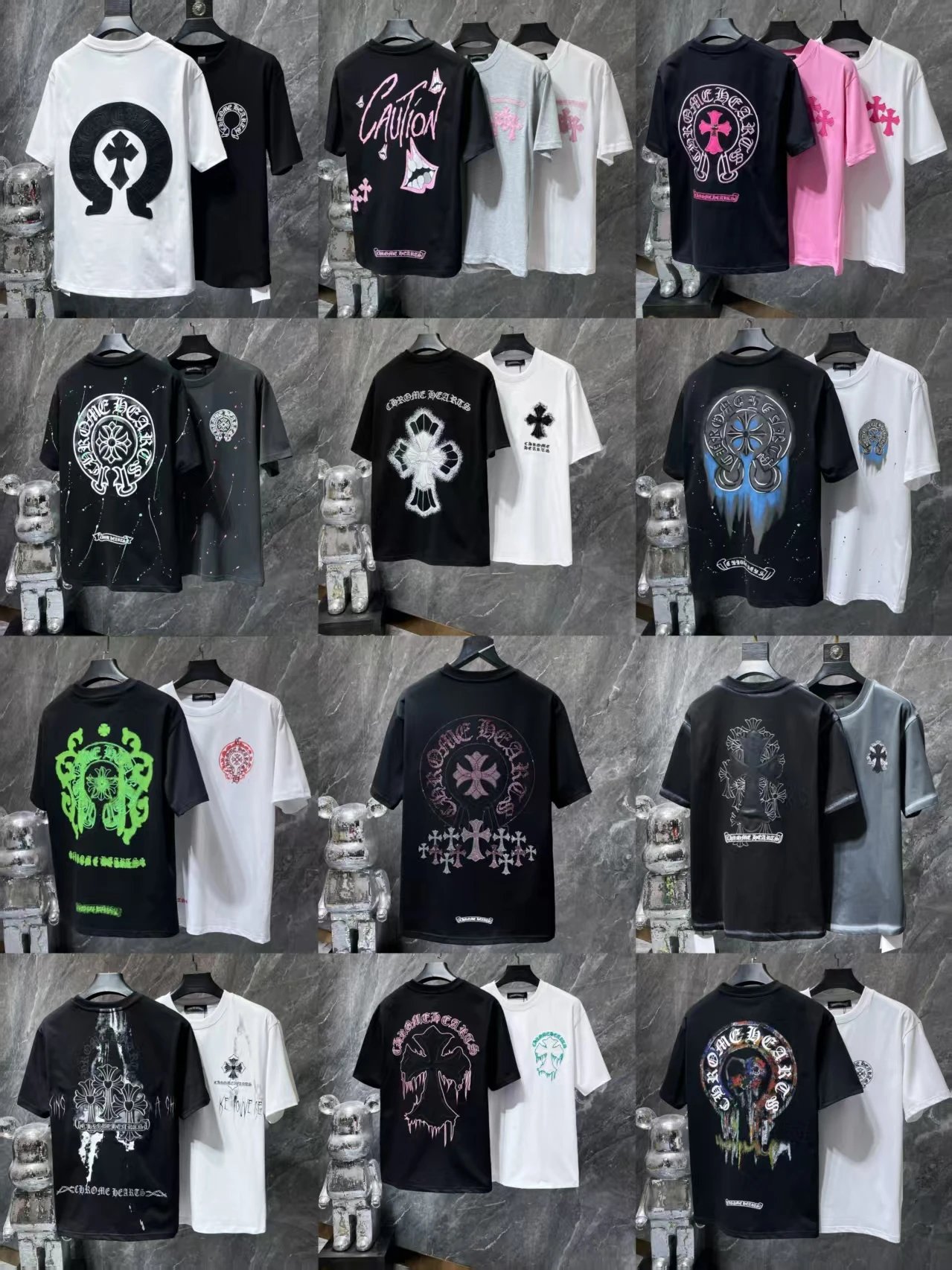 Chrome Hearts Black Short Sleeve T-Shirt