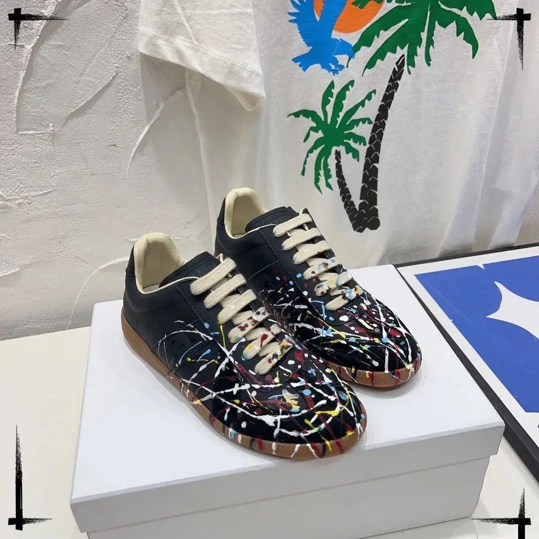 Maison Margiela Black Splatter Sneakers