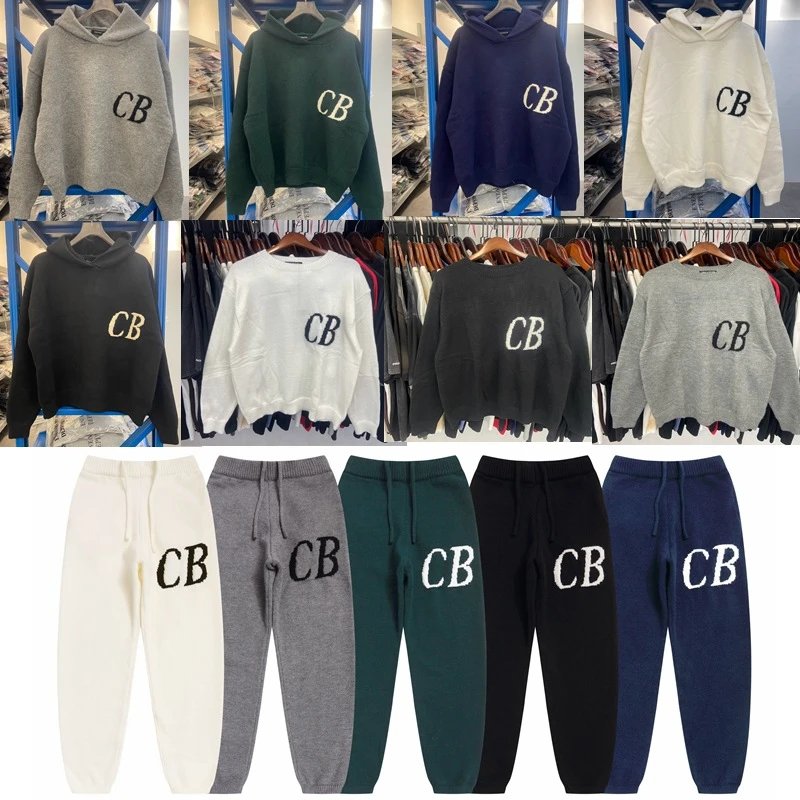 CB Brand Color Block Hoodie and Sweatpants Set
