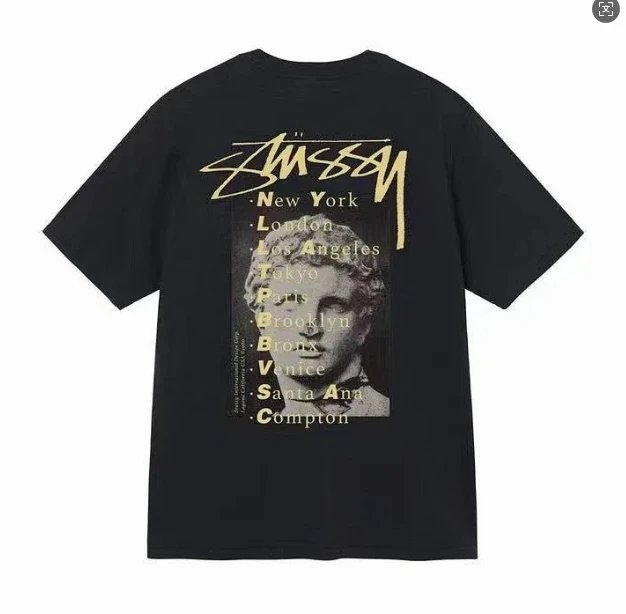 Stussy Black Short Sleeve T-Shirt