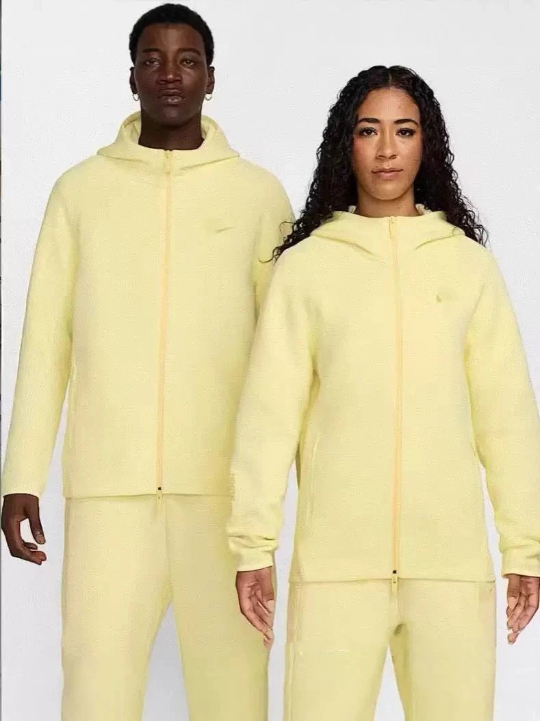 Nike Yellow Fleece Hoodie Set
