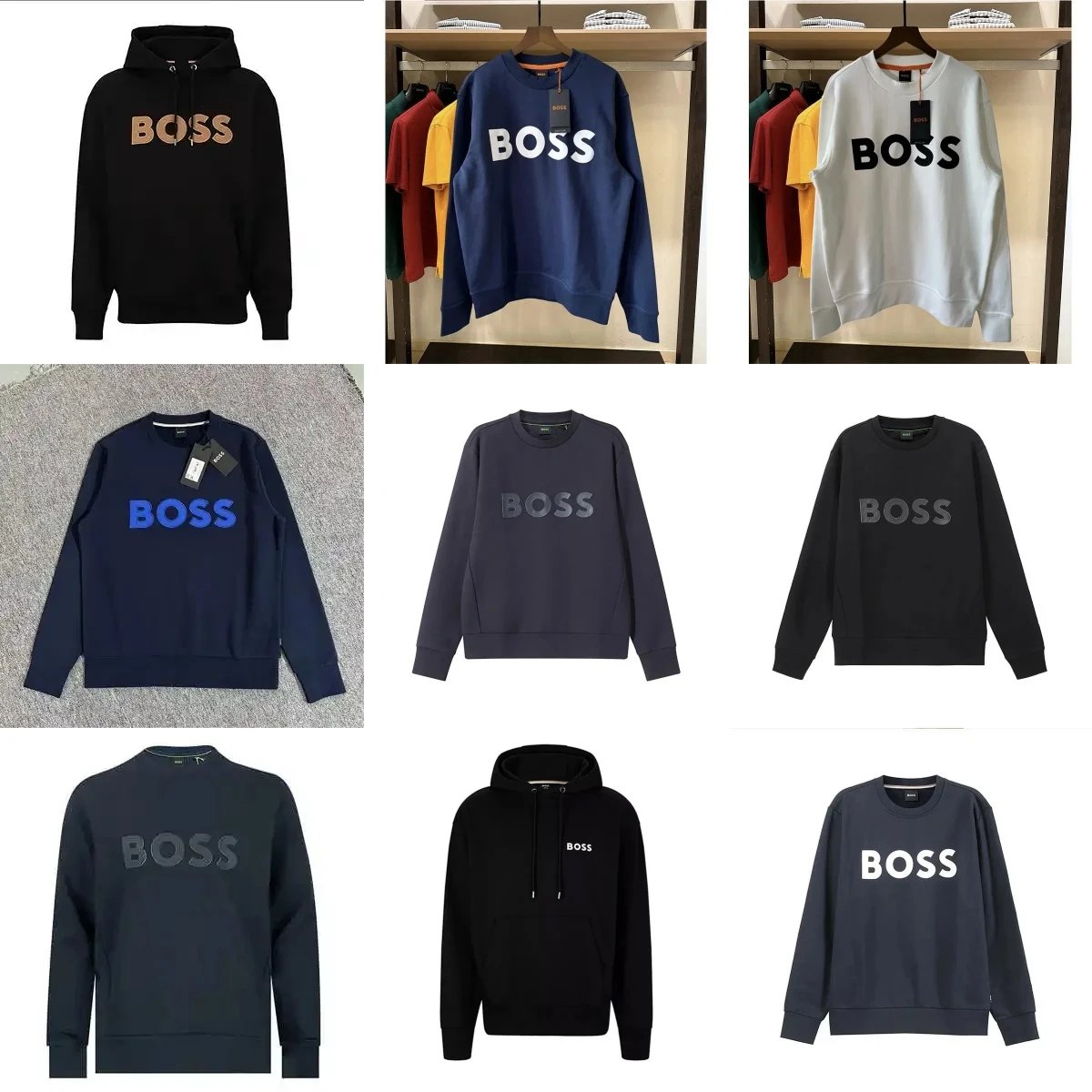 Hugo Boss Black Hoodie and Sweaters Collection