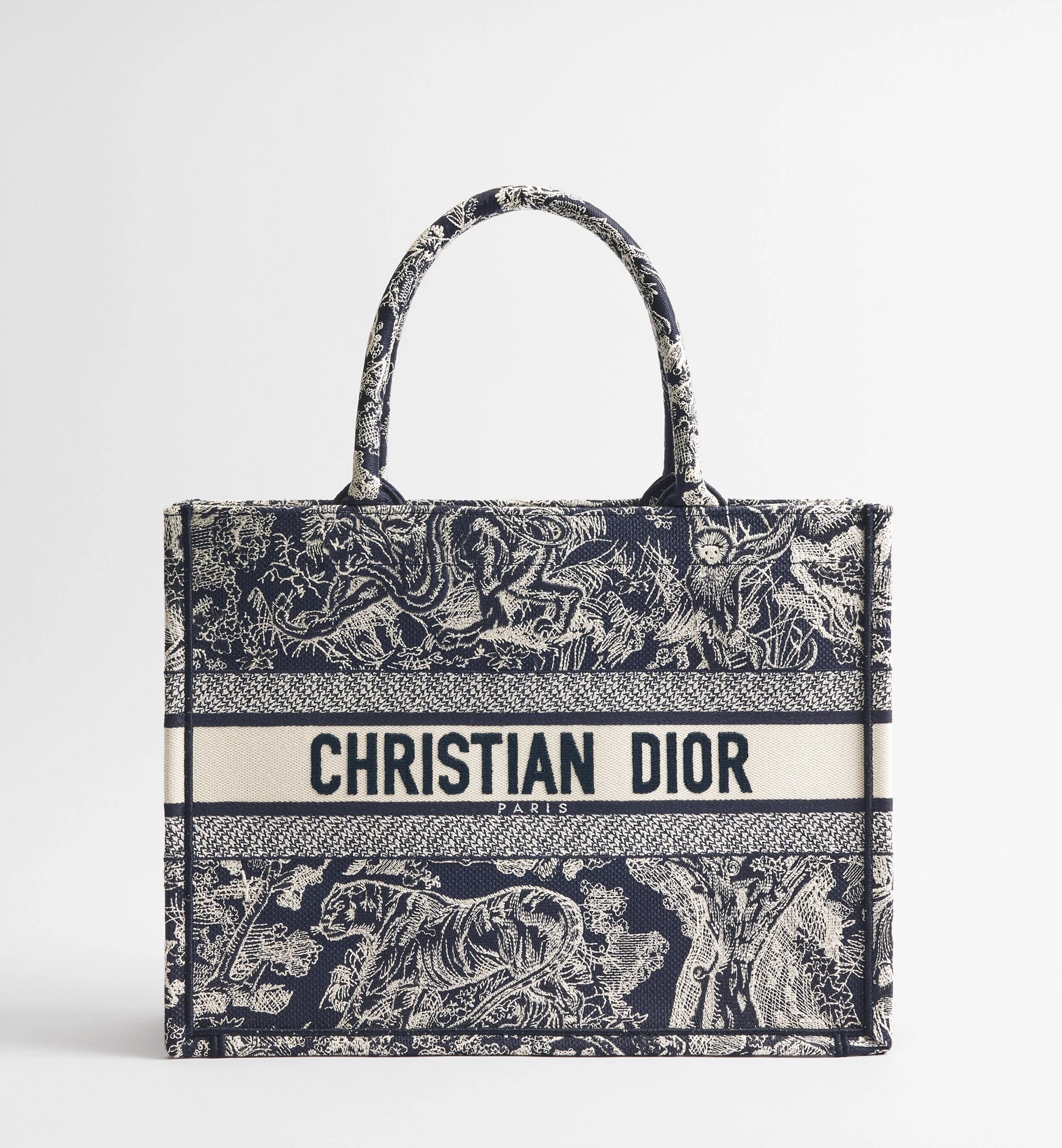 Christian Dior Tote Bag Navy/White