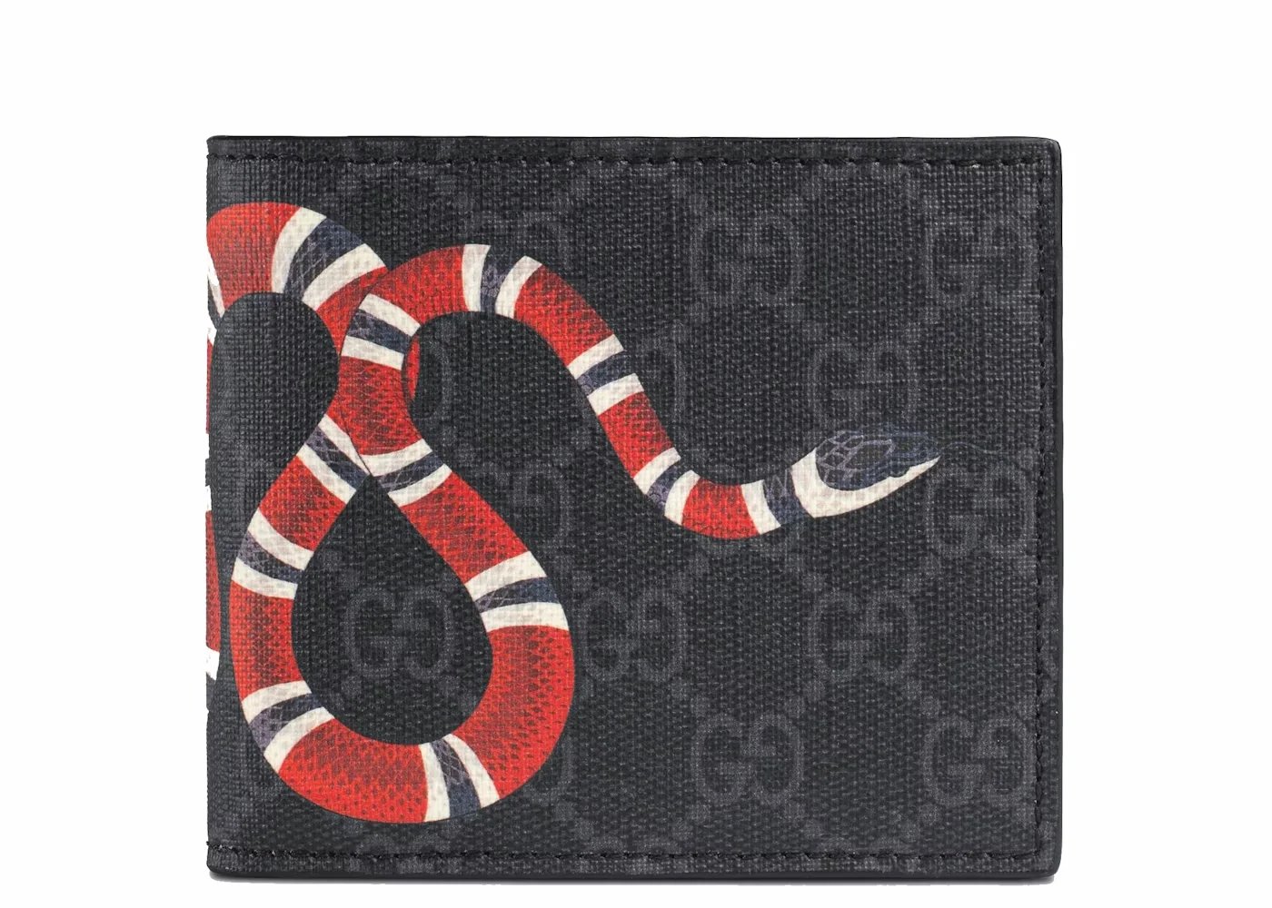 Gucci Black Wallet with Snake Design