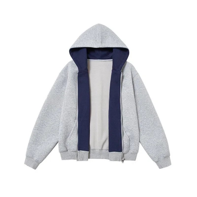 Gray and Navy Revers