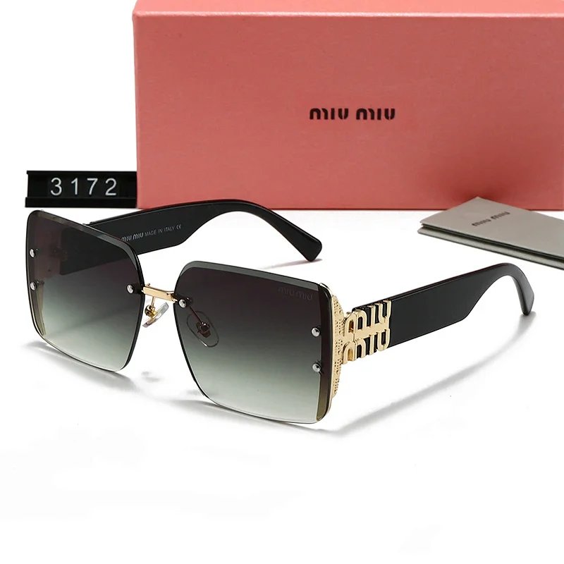 Miu Miu Black Gradient Sunglasses