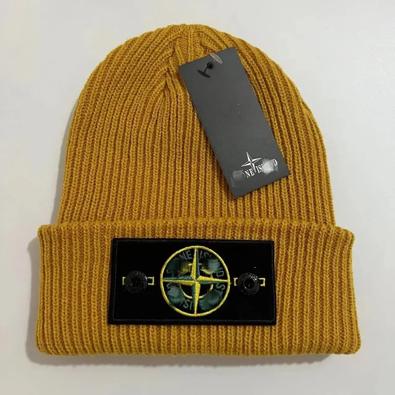 Stone Island Yellow Beanie