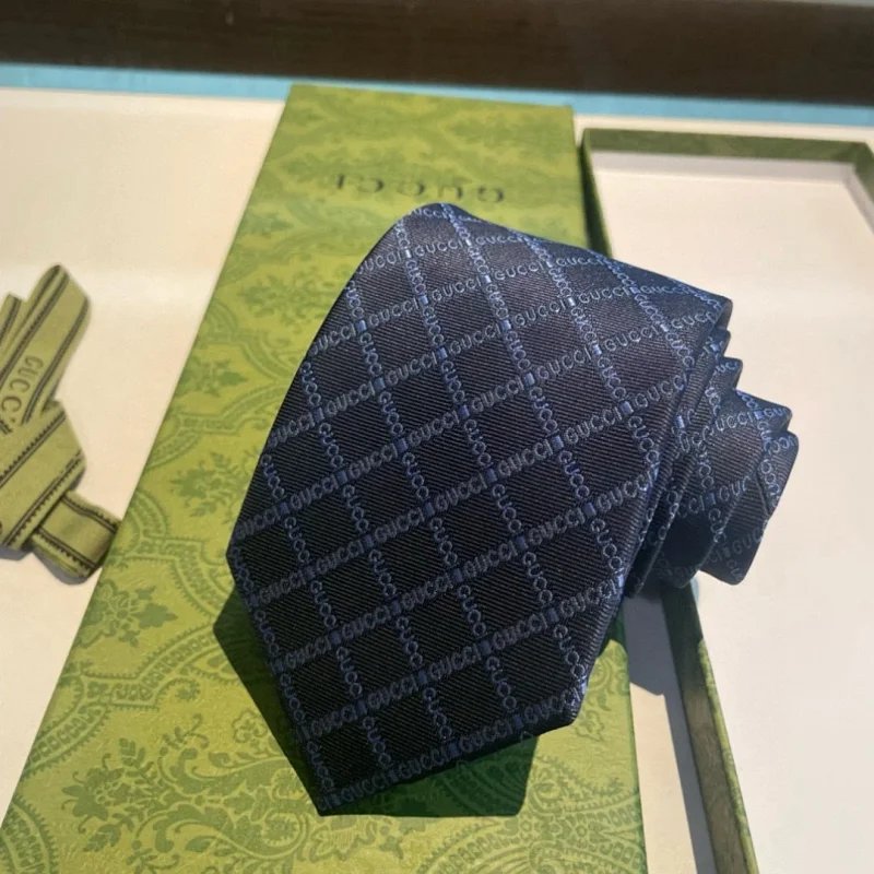 Gucci Navy Silk Tie
