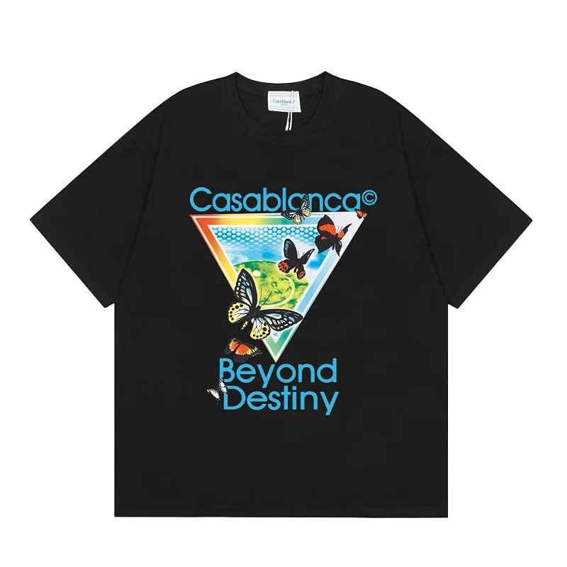 Casablanca Black Short Sleeve T-Shirt