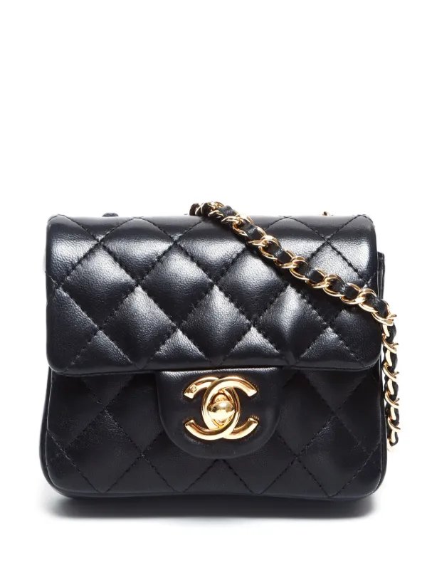 Chanel Black Quilted Mini Flap Bag
