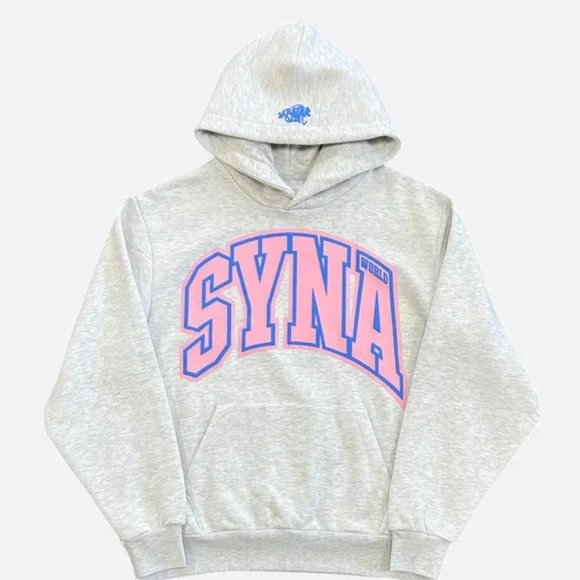 Syna Grey Hoodie wit