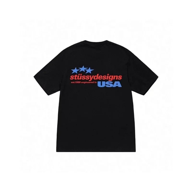 Stussy Black Short Sleeve T-Shirt