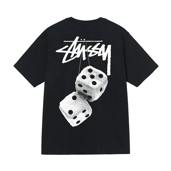 Stussy Black Dice Graphic T-Shirt
