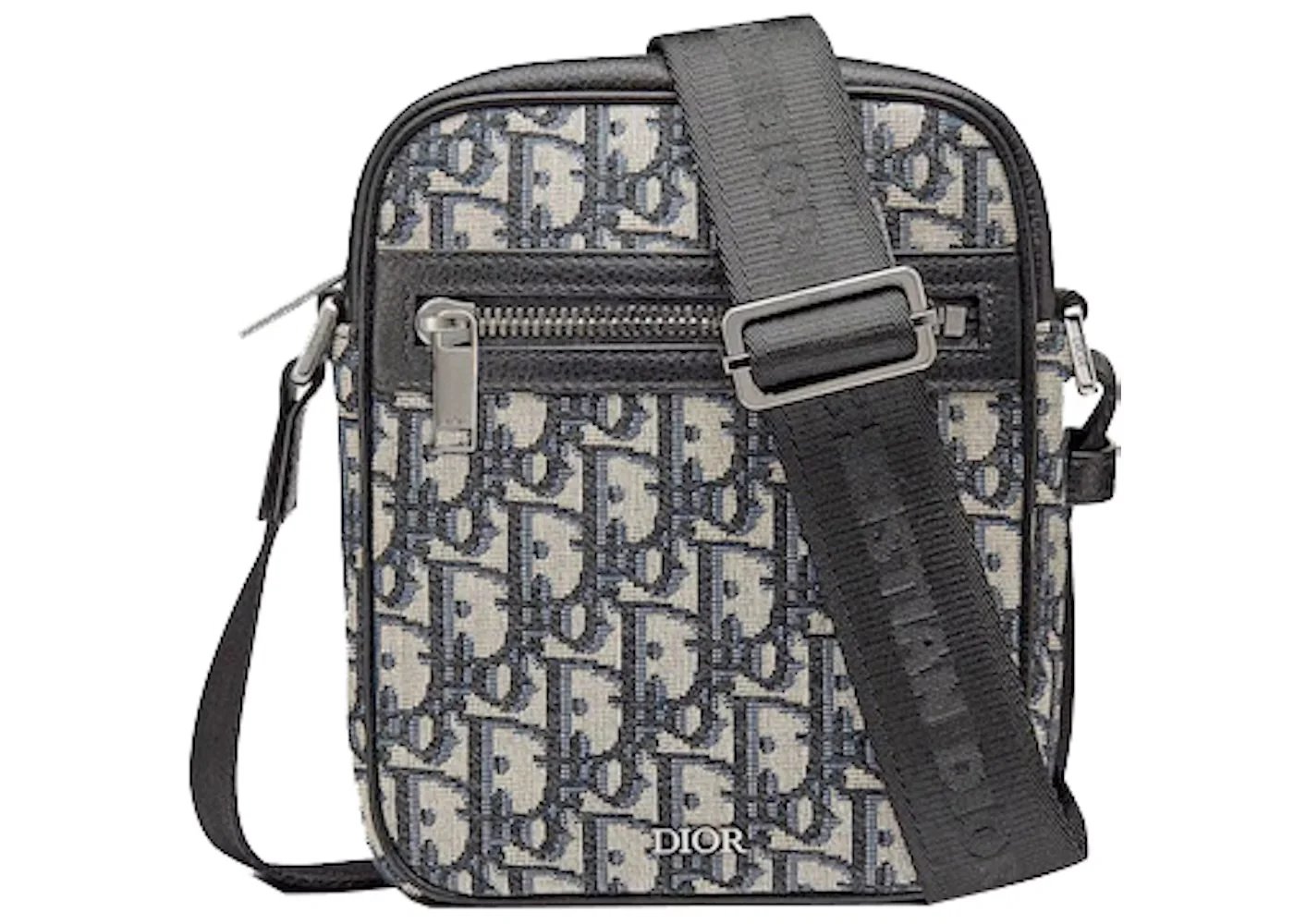 Dior Blue and White Monogram Crossbody Bag