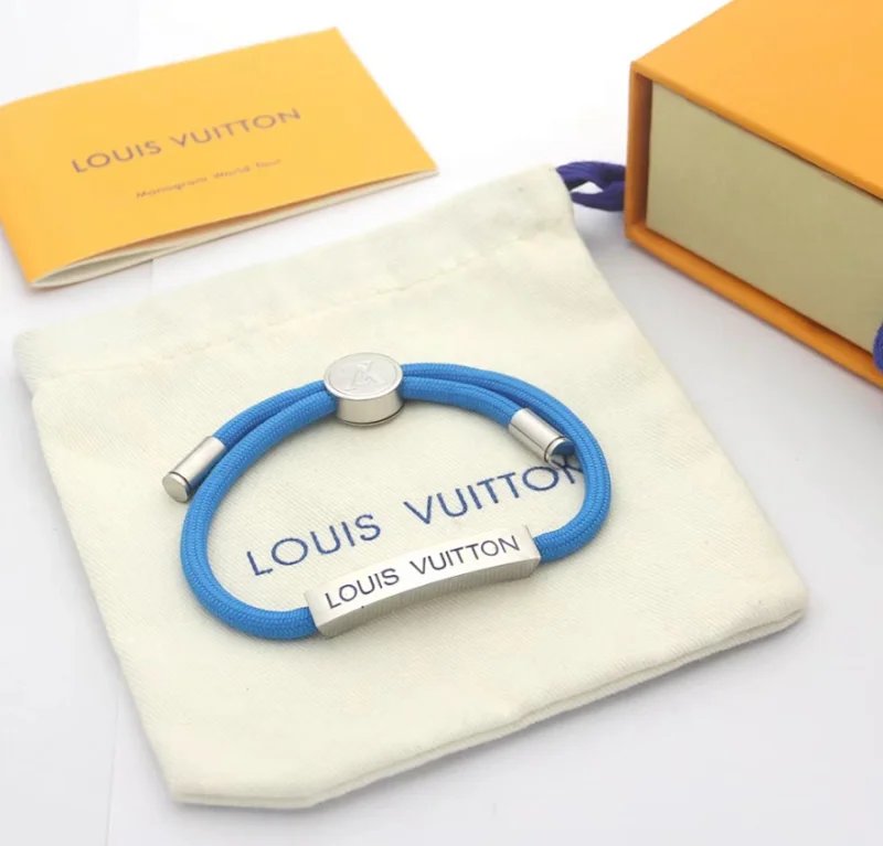 Louis Vuitton Blue Bracelet with Silver Accents