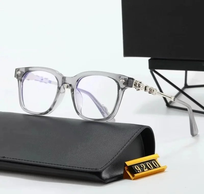 Chrome Hearts Grey Square Eyeglasses