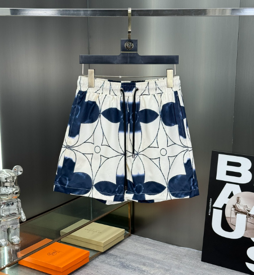 Louis Vuitton Blue and White Pattern Shorts