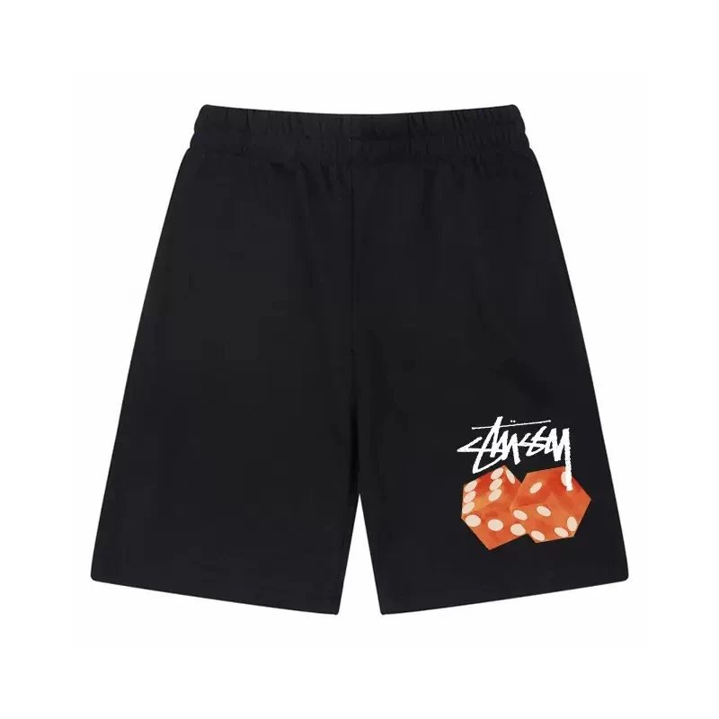 Stussy Black Dice Print Shorts