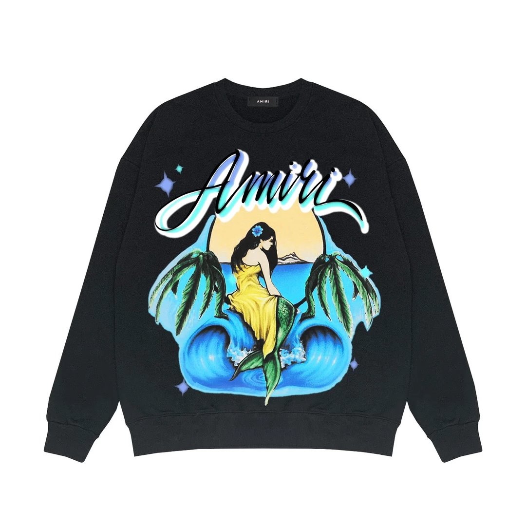 Amiri Black Graphic Sweatshirt