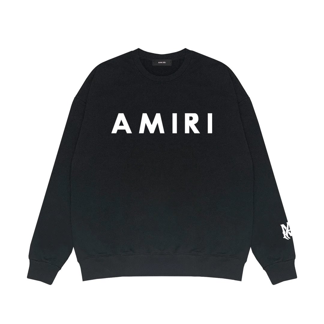 Amiri Black Crewneck Sweatshirt