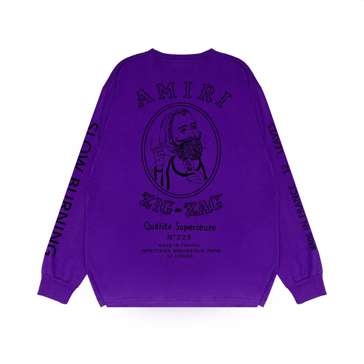 Amiri Purple Long Sleeve T-Shirt