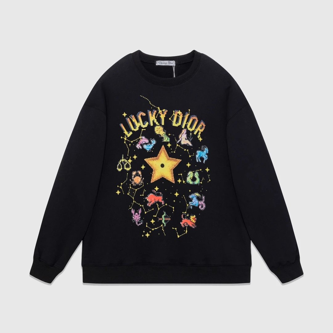 Christian Dior Black Lucky Dior Sweatshirt