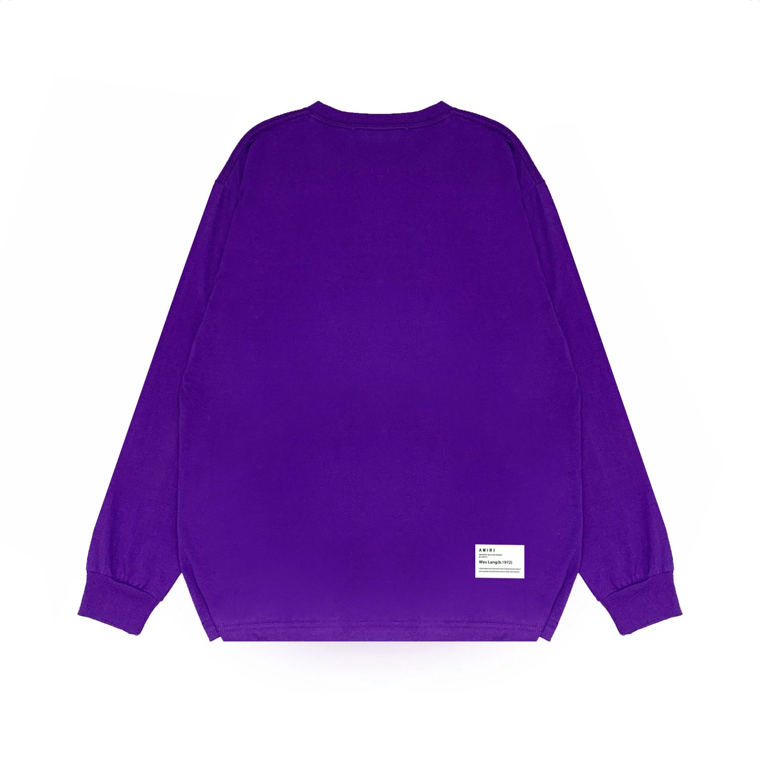 Amiri Purple Long Sleeve T-Shirt