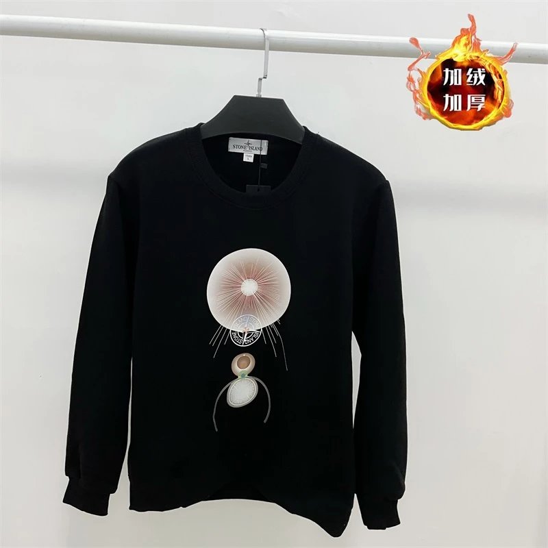 Stone Island Black Long Sleeve Sweatshirt