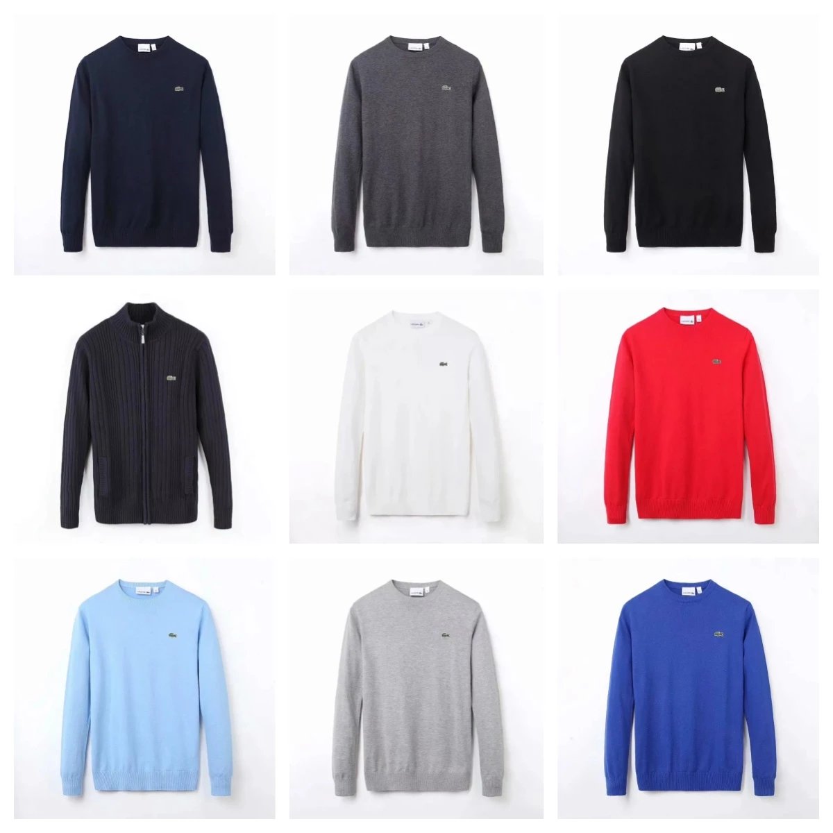 Lacoste Colorblock Crewneck Sweaters